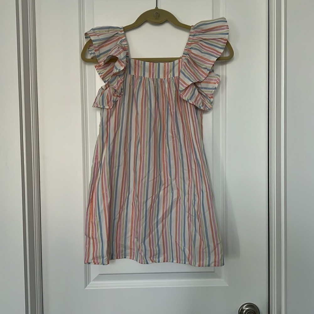 H&M Butterfly-Sleeved Patterned Dress